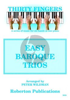 Wildman 30 Fingers Easy Baroque (Piano - 3 players on 1 piano)