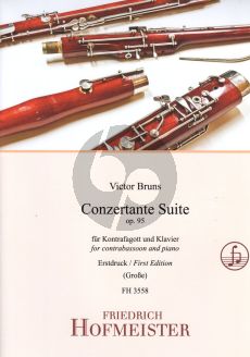 Bruns Conzertante Suite Op. 95 Kontrafagott und Klavier