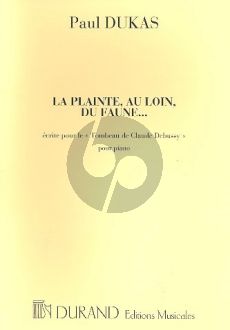 Dukas La Plainte, au Loin. du Faune Piano Solo