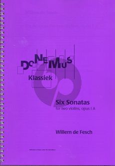 fesch 6 Sonatas Op.1A (Score) ed. Robert L.Tusler