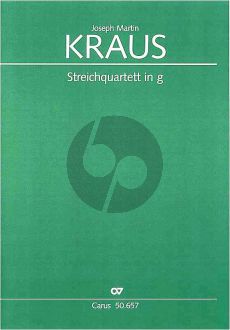 Kraus Quartet g-minor VB 183 (Op.1 No.3) (Fugen-Quartet) (Score) (edited by Sonja Gerlach)