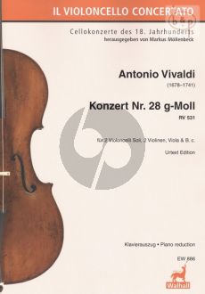 Concerto No.28 g-minor 531 (2 Vc.solo- 2 Vi.- Va.-Bc)