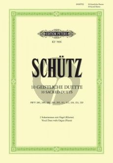 Schutz 10 Geistliche Duette 2 Singstimmen-Klavier (e. Johannes Dittberner)
