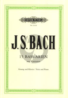 Bach 15 Arien aus Kantaten für eine Bassstimme (Straube-Schneider)