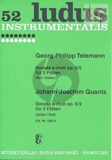 Sonate e-minor Op.2 No.5 with Quantz Sonata A-major Op.2 No.2
