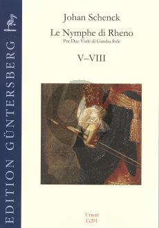 Schenck Le Nymphe di Rheno Op.8 (No.5-8) 2 Violas da Gamba