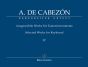 Cabezon Ausgewahlte Werke fur Tasteninstrumente Vol.4 (edited by Gerhard Doderer & Miguel Bernal Ripoll) (Barenreiter-Urtext)