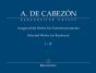 Cabezon Ausgewahlte Werke fur Tasteninstrumente Vol.1 - 4 (edited by Gerhard Doderer and Miguel Bernal Ripoll) (Baerenreiter Urtext)